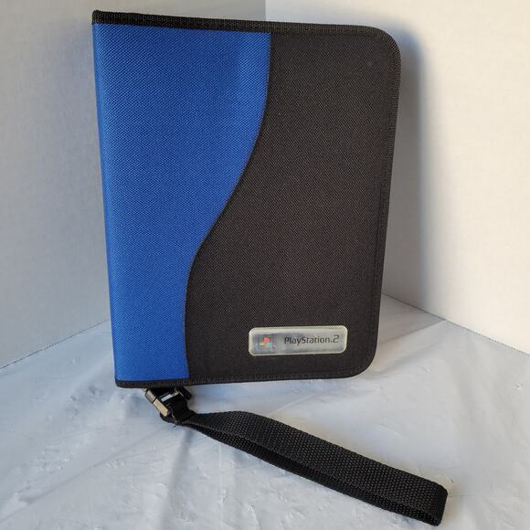 Vtg RARE PlayStation 2/PS2 Game Storage Case Binder, 12 Games, 3 Memory Cards - Picture 1 of 9